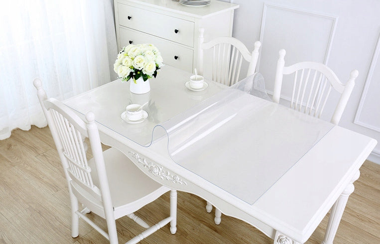 SOFT GLASS pad round table mat for IKEA INGATORP fi 110cm 2mm Color transparent