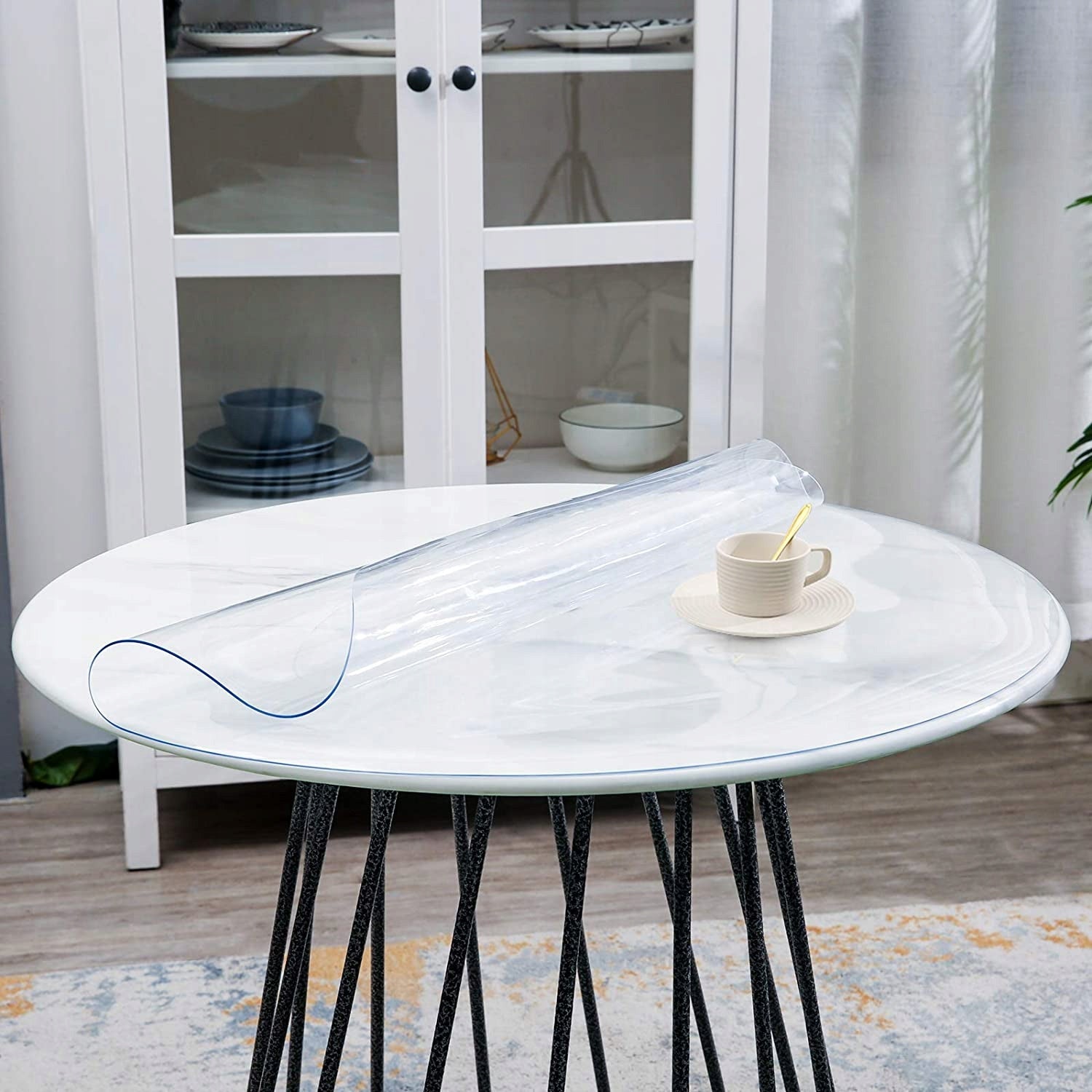SOFT GLASS pad round table mat for IKEA INGATORP fi 110cm 2mm EAN (GTIN) 5906146956834