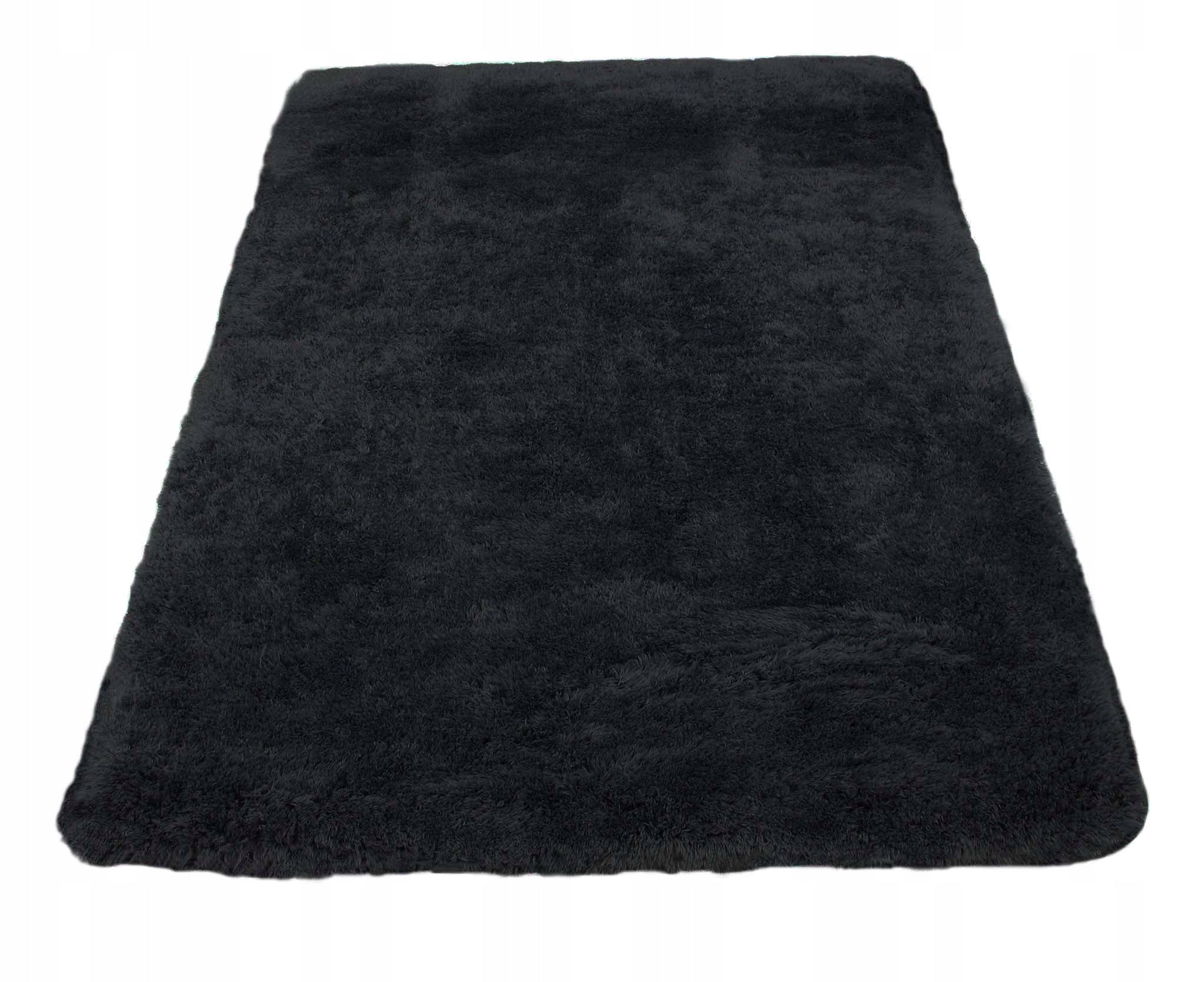 SOFT PLUSH CARPET CHILDREN ANTI-SLIP BLACK 140x200cm Manufacturer code DYWAN Z MIKROFIBRY 3CM WŁOS