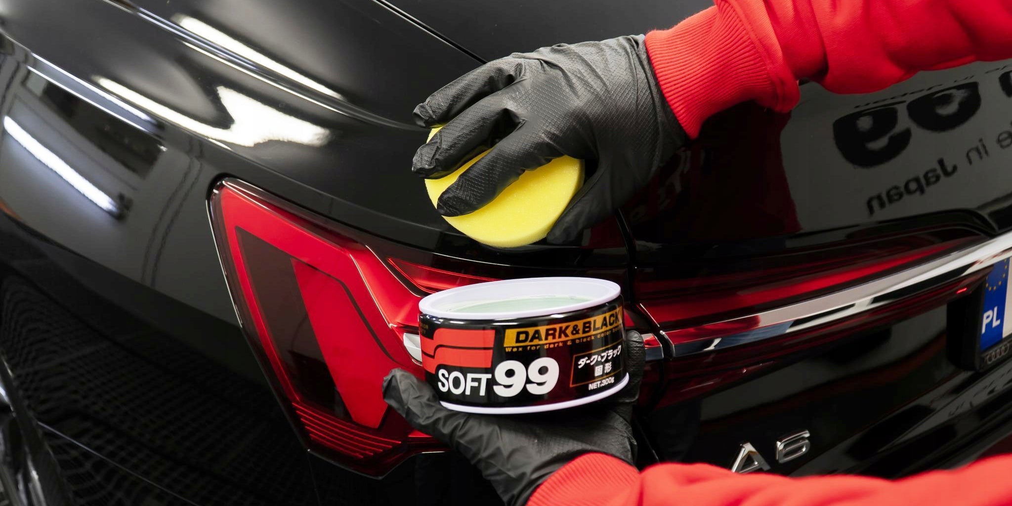 SOFT99 DARK BLACK LARGE CAR WAX FOR CAR DURABLE DARK VARNISHES 300G Packaging status original