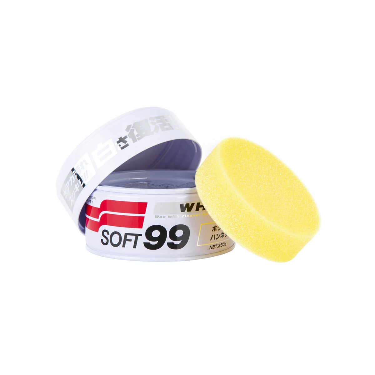 SOFT99 White Wax 350g Wax for light varnishes SET Manufacturer's catalog number 10331