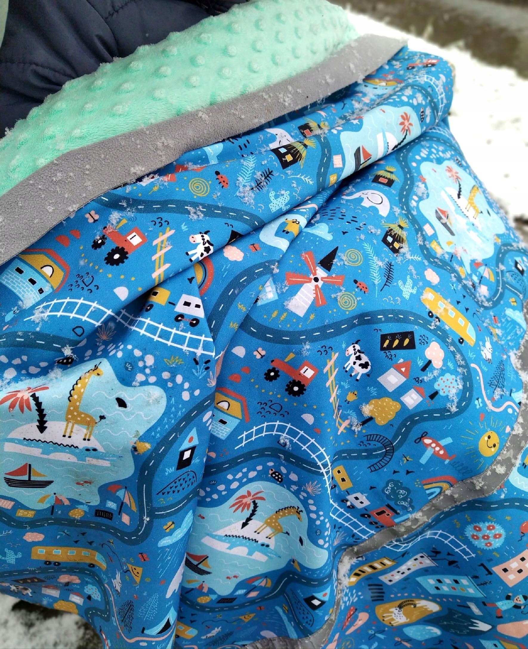 SOFTSHELL BLANKET for fall, winter, spring, summer WATERPROOF BEDSPREAD black Brand ekoubranka