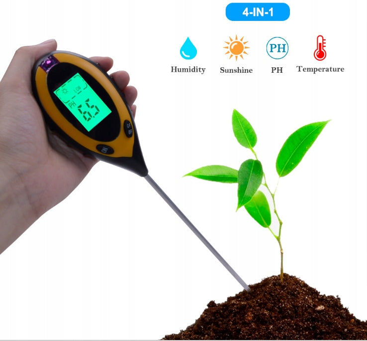 SOIL ACID METER TESTER SOIL PH METER GARDENING GROUND 4in1 Brand no brand