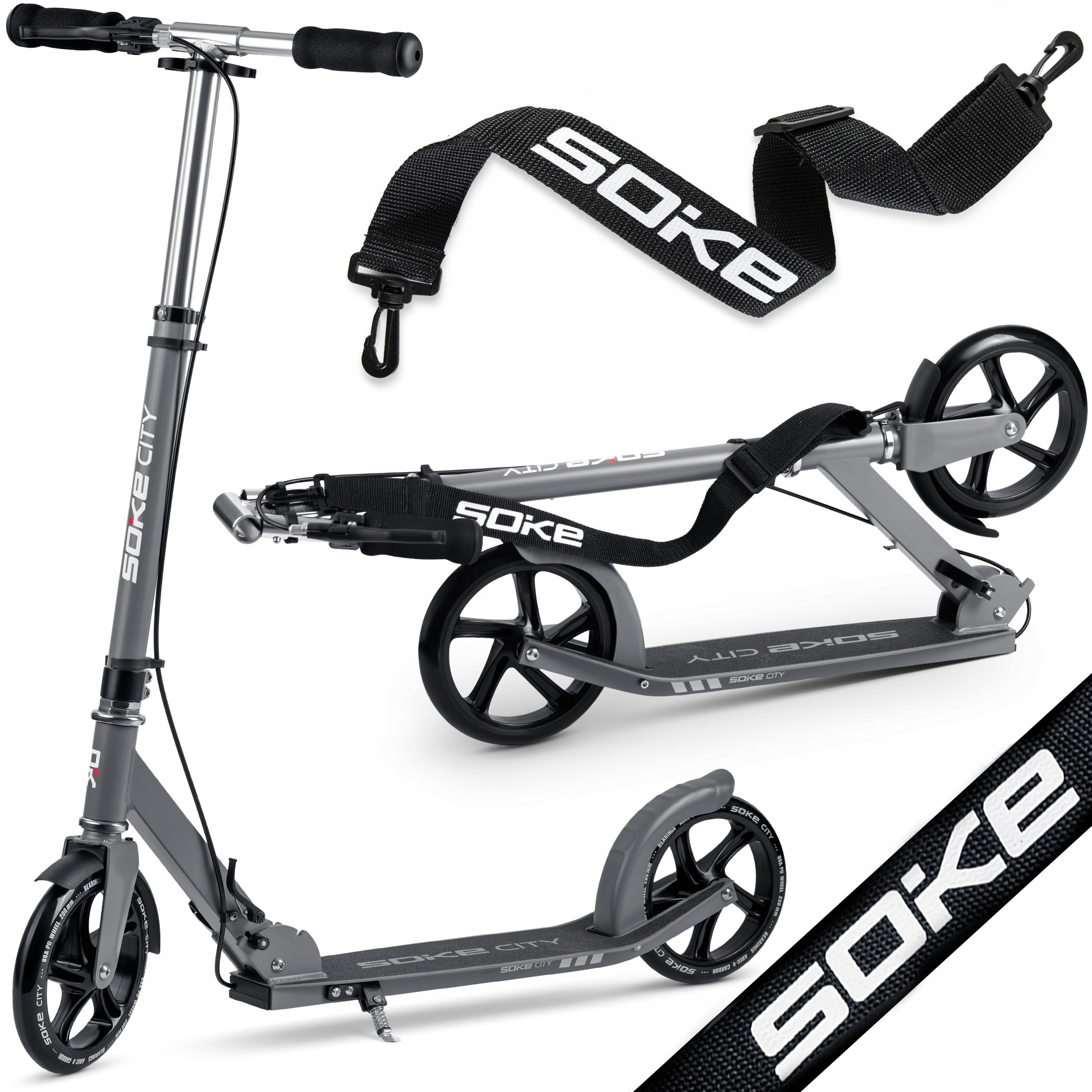 SOKE CITY Scooter LARGE FOLDING WHEEL STRAP 20cm