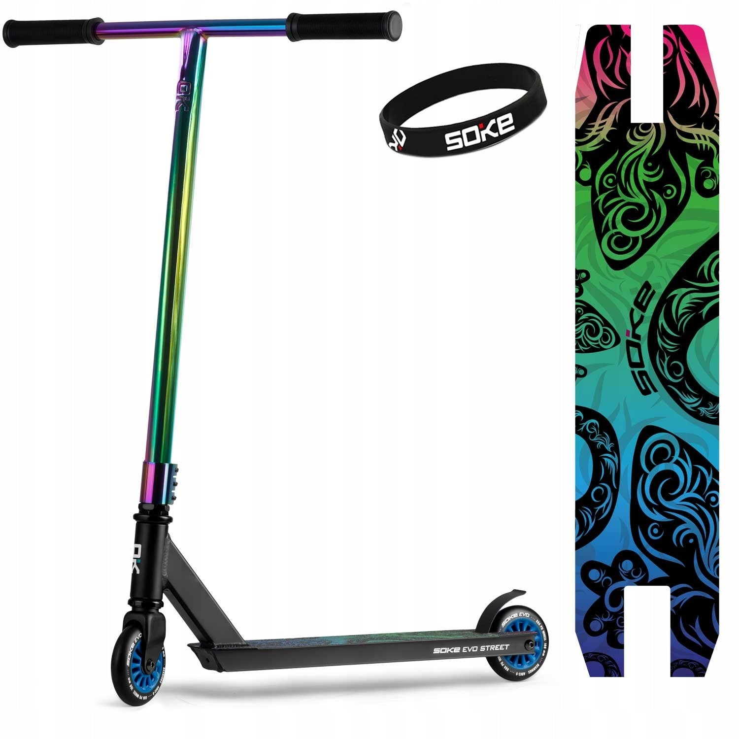 SOKE EVO street black rainbow scooter
