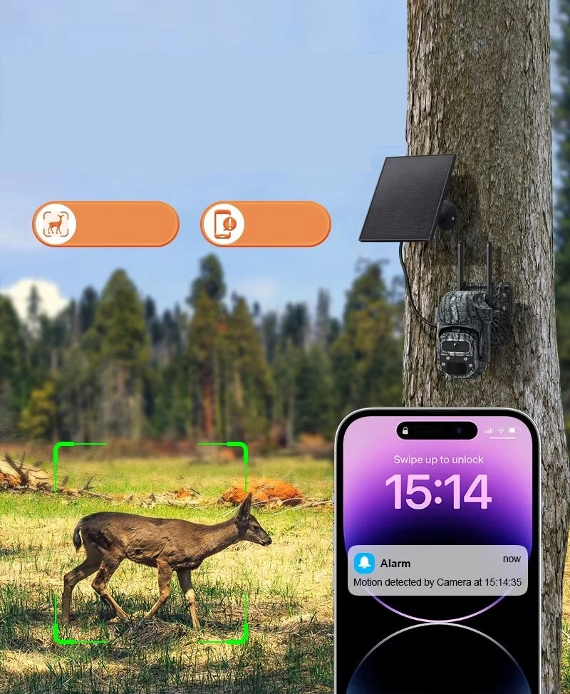 SOLAR CAMERA FOR SIM CARD 4G GSM 2K 6MP preview on phone PHOTOTRAP Manufacturer code ST-527-6M-4G