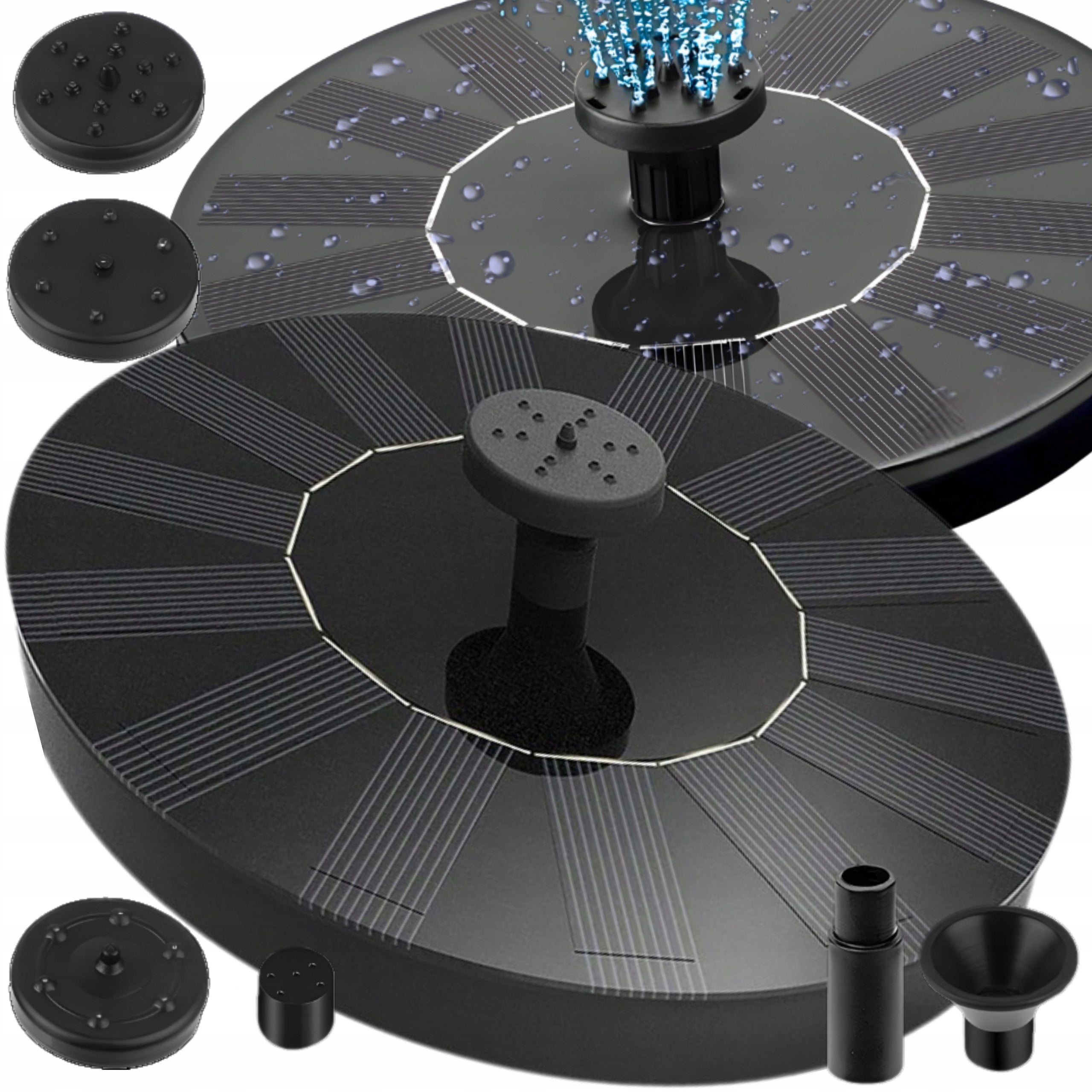 SOLAR GARDEN FOUNTAIN FLOATING FOR POND WATER MESH PUMP FOR GARDEN