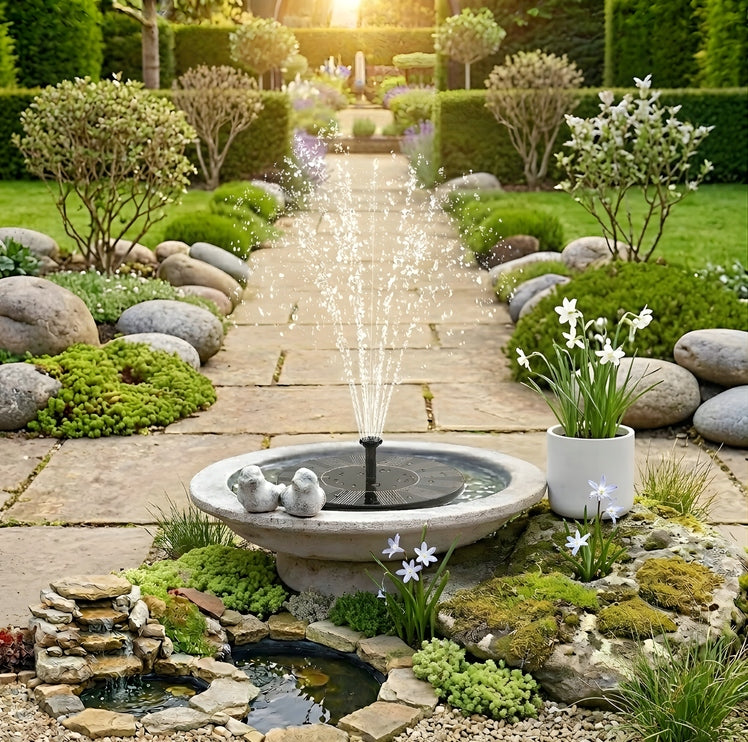 SOLAR GARDEN FOUNTAIN FLOATING FOR WATER POND WATER MESH FOR GARDEN 1 Manufacturer code FONTANNA SOLARNA DO OGRODU 16cm OGRODOWA