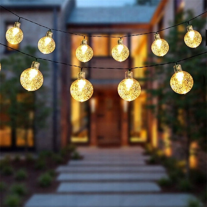 SOLAR GARLAND 10M LIGHTS 100 LED CHAIN GARDEN BALLS DECORATION FOR BALCONY Packaging status original