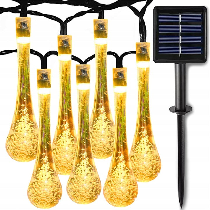 SOLAR GARLAND GARDEN LED OUTDOOR LIGHTS DOTS 30pcs Brand DOMAREX