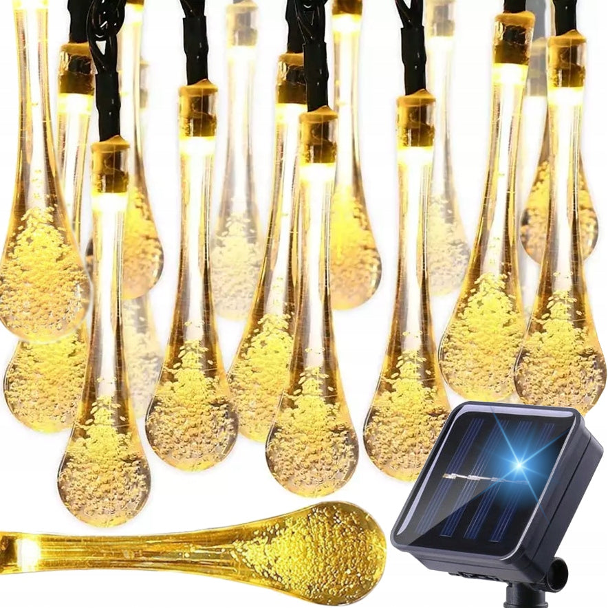 SOLAR GARLAND GARDEN LED OUTDOOR LIGHTS DOTS 30pcs