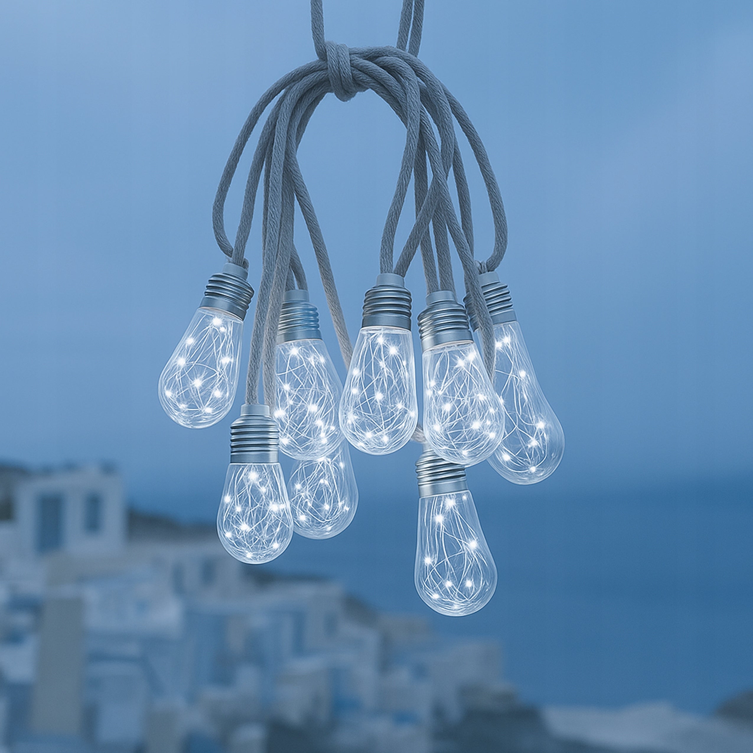 SOLAR GARLAND LED 8m 16 BULBS 6500K COLD DECORATIVE LED GARDEN LIGHTS EAN (GTIN) 5907371990389
