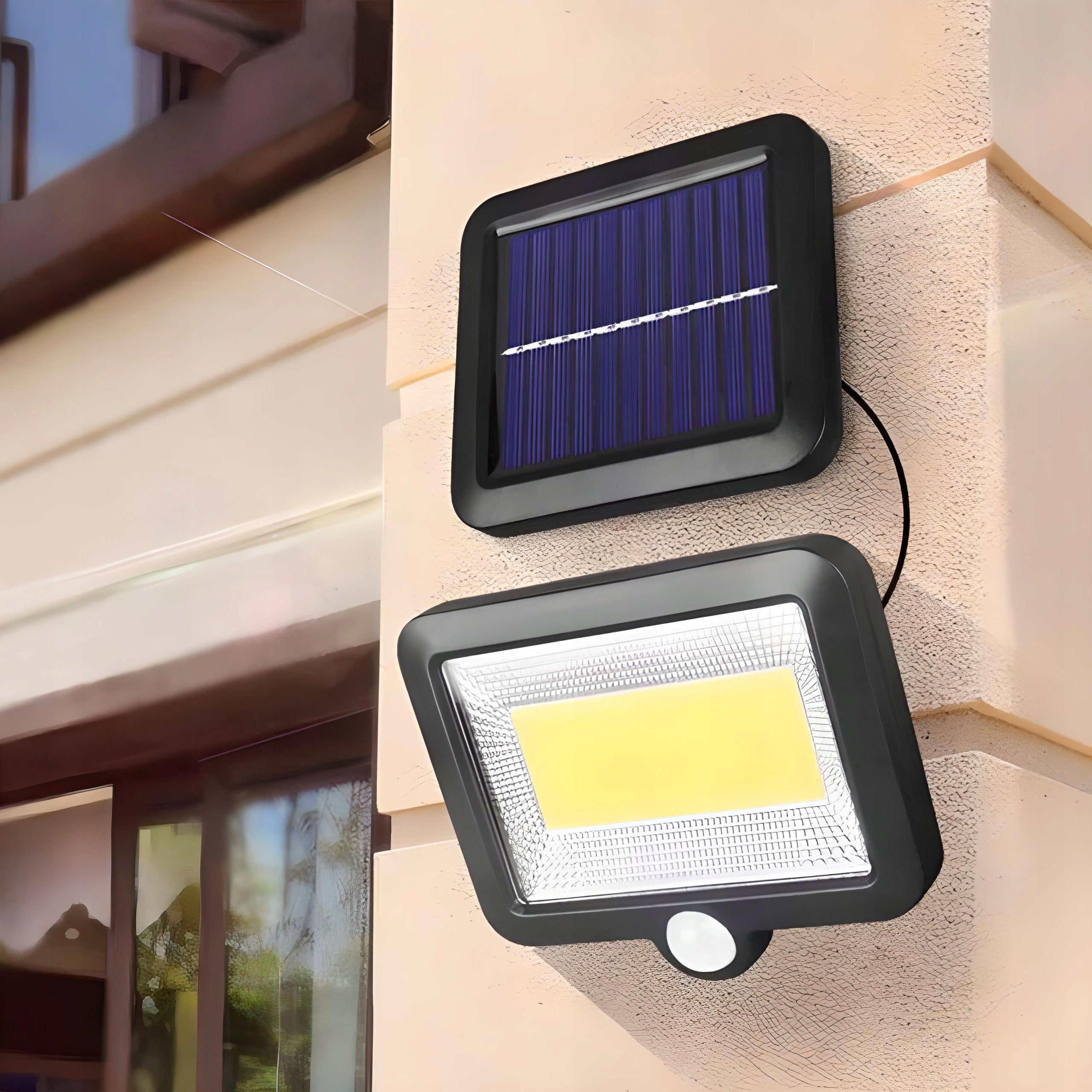 SOLAR LAMP DUSK MOTION SENSOR 100 LED STREET STRONG ENERGY SAVING Color temperature 6000 K