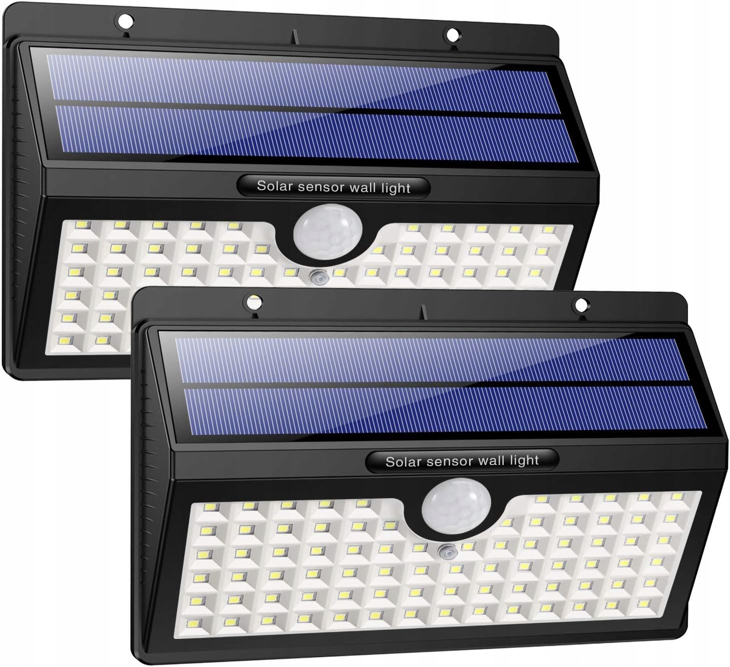 SOLAR LED LAMPS 78 MOTION SENSOR WATERPROOF WIRELESS 2 PCS