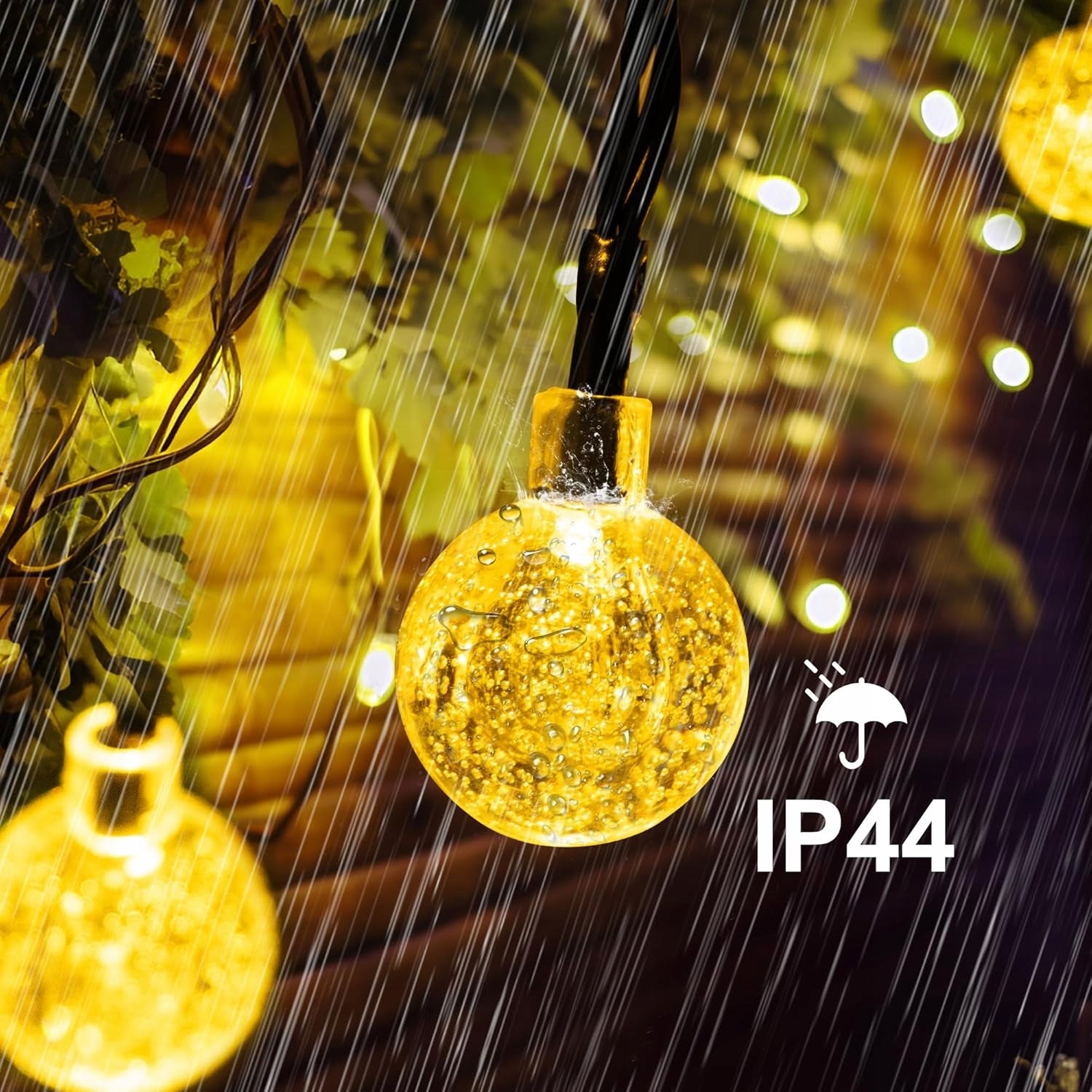 SOLAR LIGHT CHAIN 8M 50 LEDS FOR GARDEN, BALCONY, TERRACE EAN (GTIN) 5907196029899