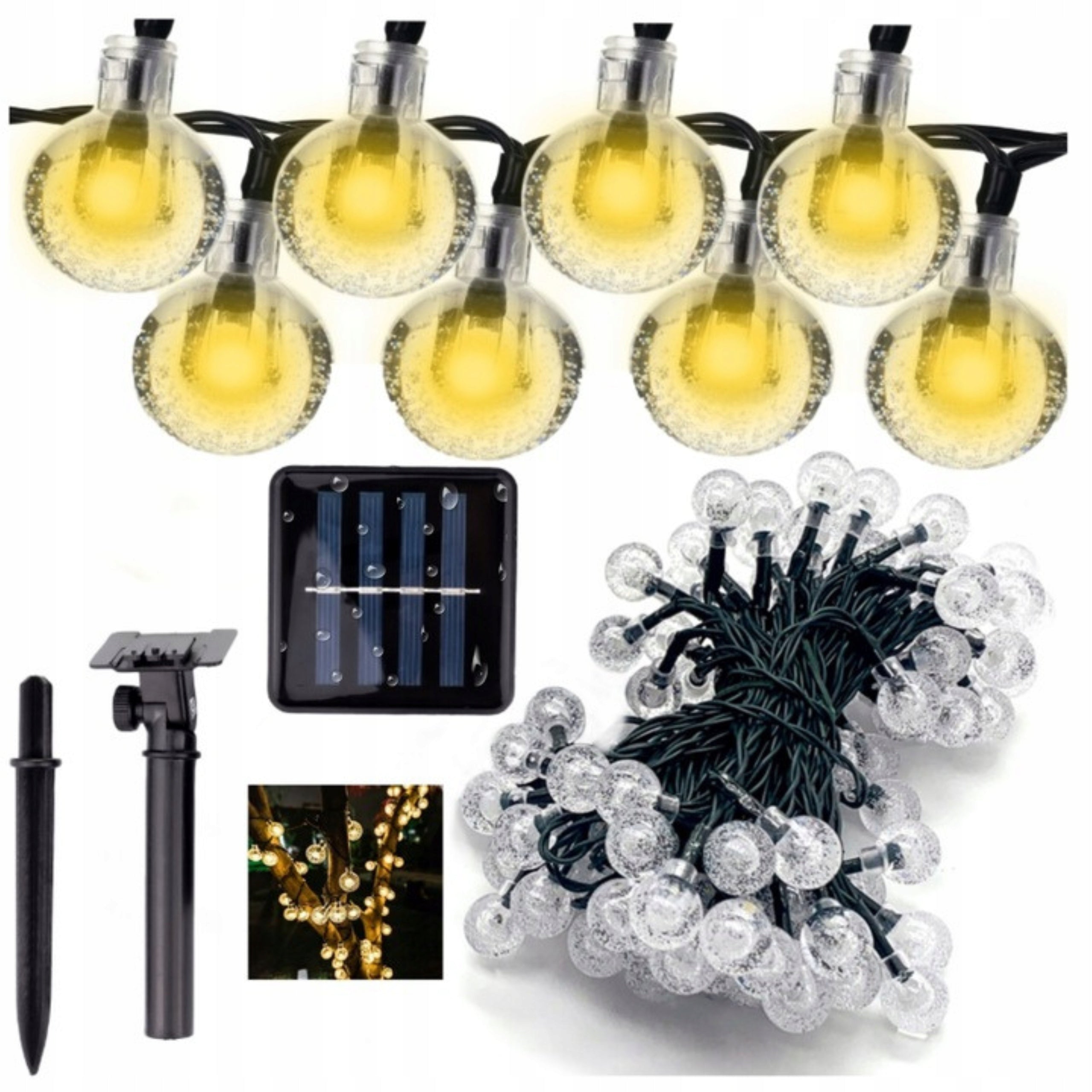 SOLAR LIGHTS 22m 200LED GARDEN GARLAND LONG Garland For Garden