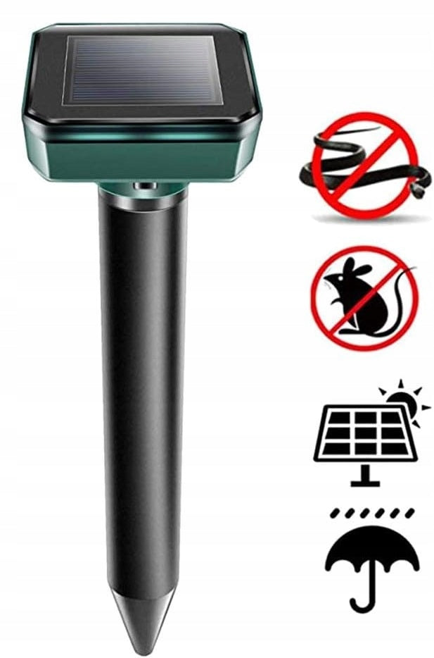 SOLAR MOLE REPELLENT VOLES MOLES STRONG x4 Batteries included yes