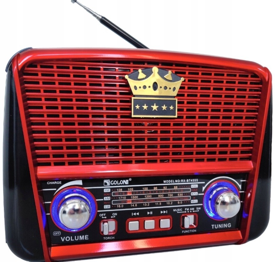 SOLAR RADIO PORTABLE RETRO RECHARGEABLE SOLAR USB bluetooth purely plays years Packaging status original