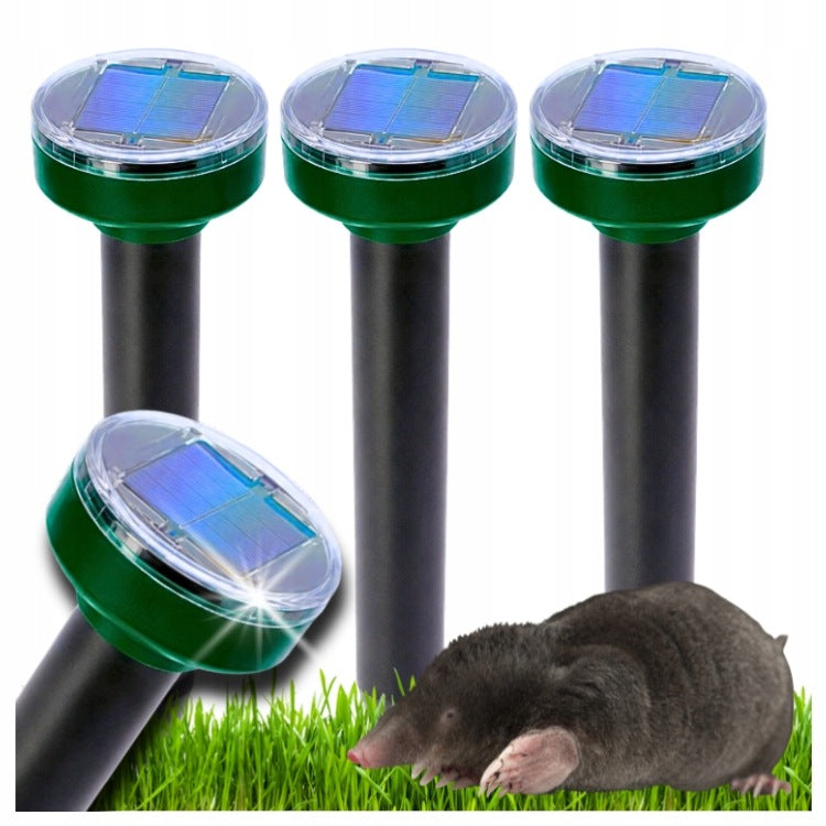 SOLAR RODENT MOLE REPELLENT FOR MICE VOLES RATS EFFECTIVE 3 PCS