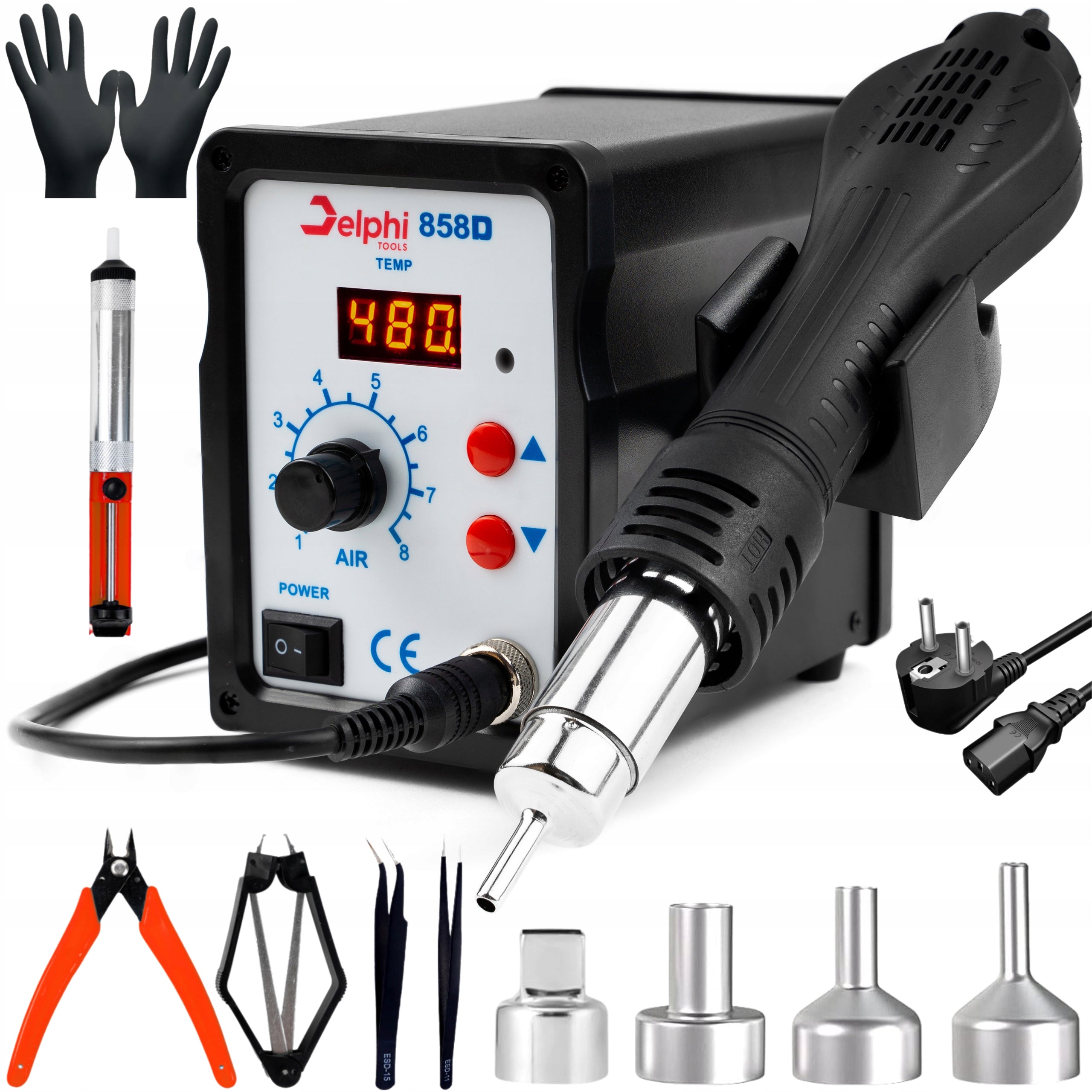SOLDERING STATION PLASTIC WELDING MACHINE SOLDERING IRON 858D HOT AIR