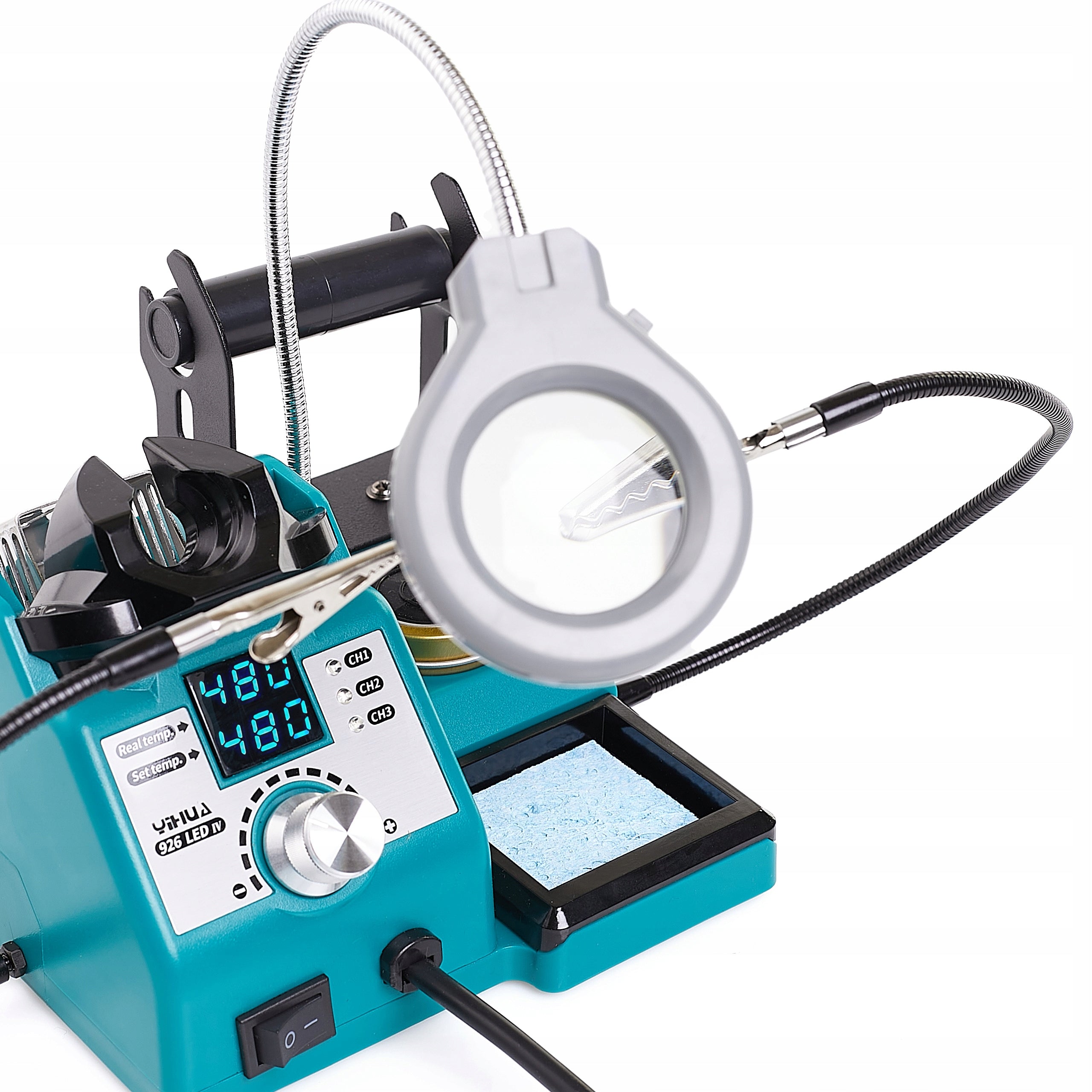SOLDERING STATION TIP TECHREBAL YIHUA 926 LED IV 130W MAGNIFIER LAMP 900M Manufacturer code 77D6-43468