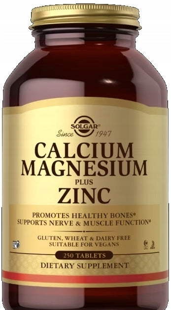 SOLGAR CALCIUM MAGNESIUM ZINC 250t CALCIUM MAGNESIUM ZINC
