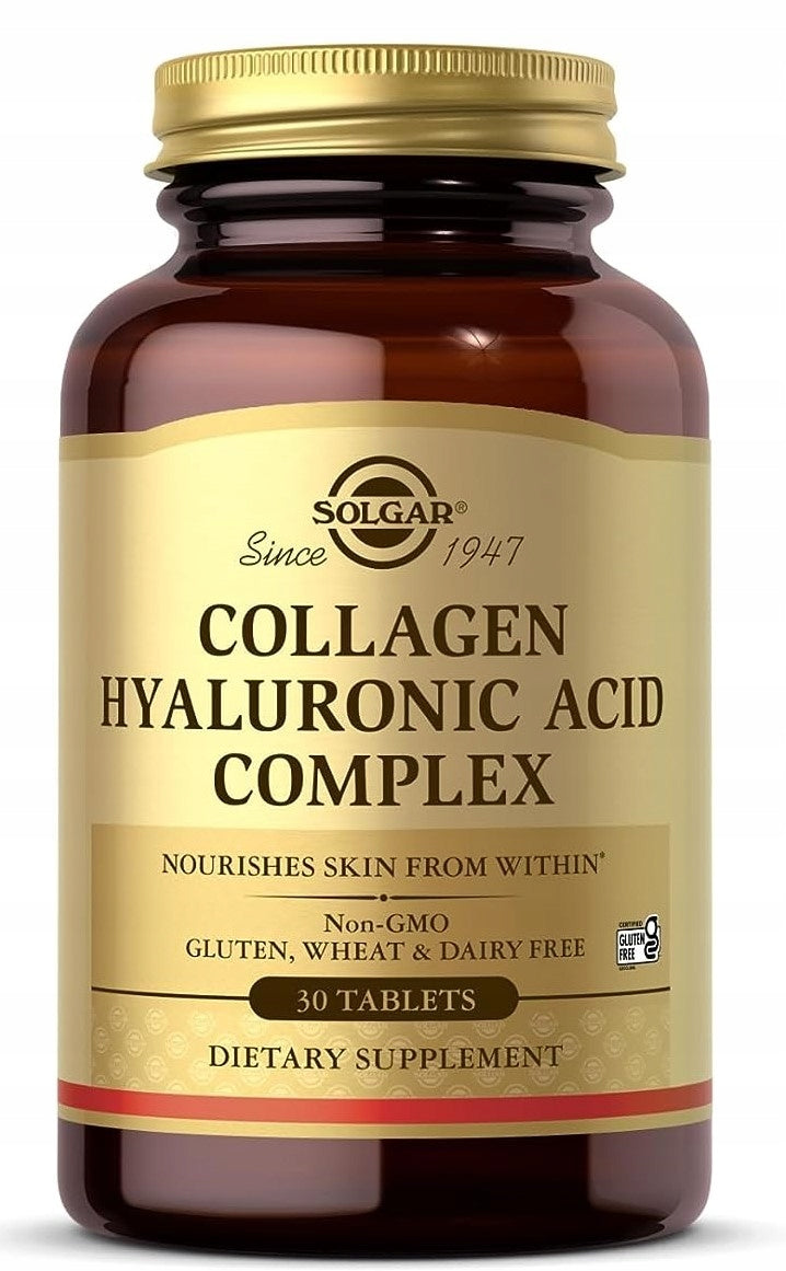 SOLGAR Collagen Hyaluronic Acid 30 tablets COLLAGEN HYALURONIC ACID Weight 200 g