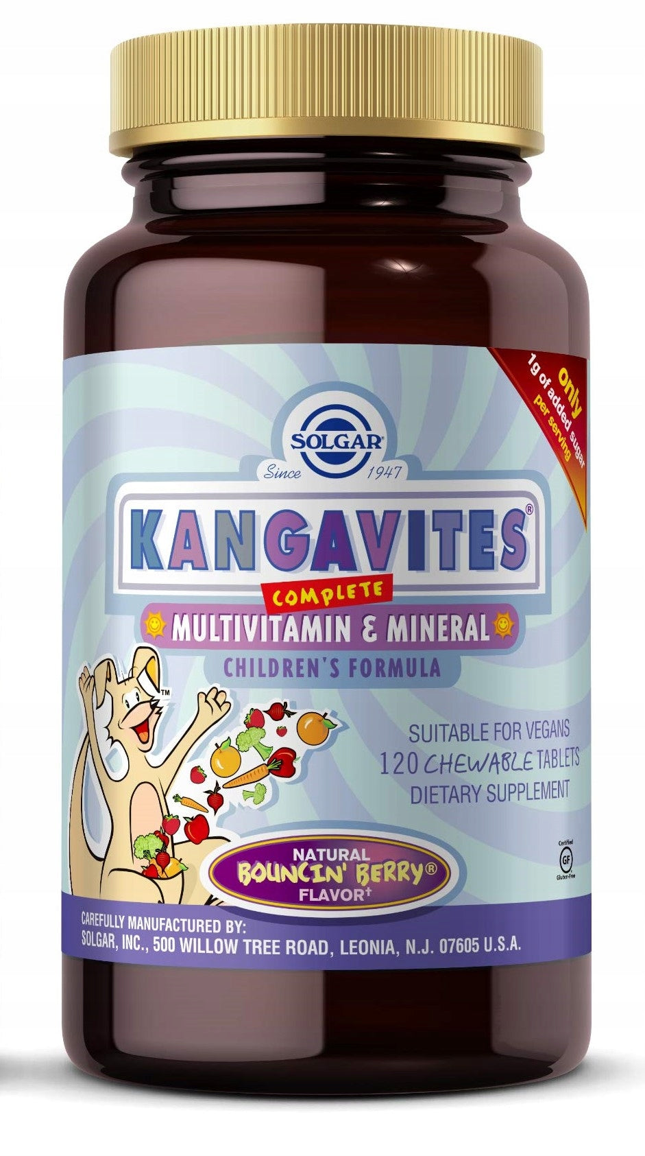 SOLGAR Kangavites 120 tablets multivitamin for children