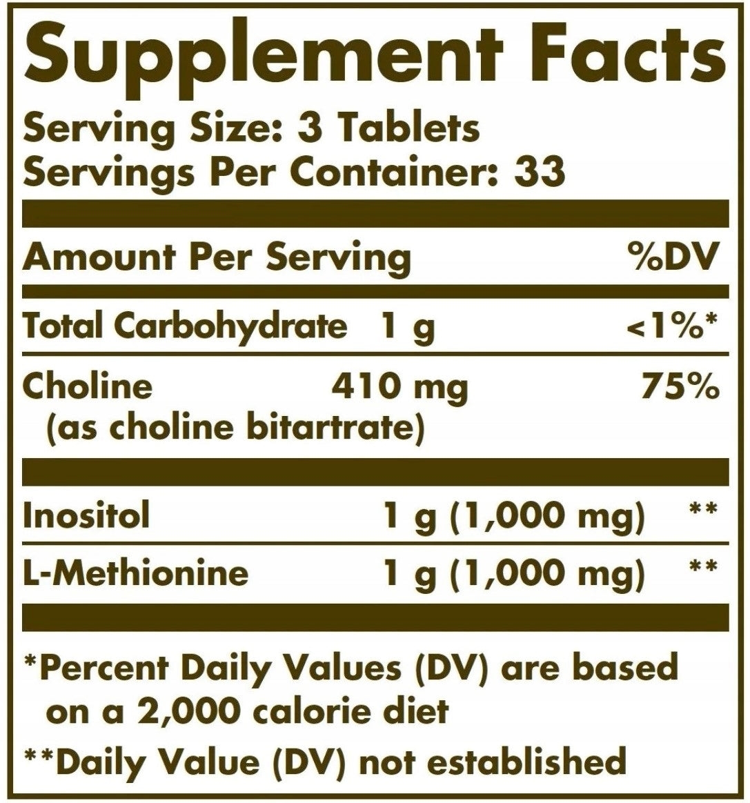 SOLGAR LIPOTROPIC FACTORS 100 Tablets LIPOTROPIC FACTORS Expiration date at least 1 year from the date of purchase