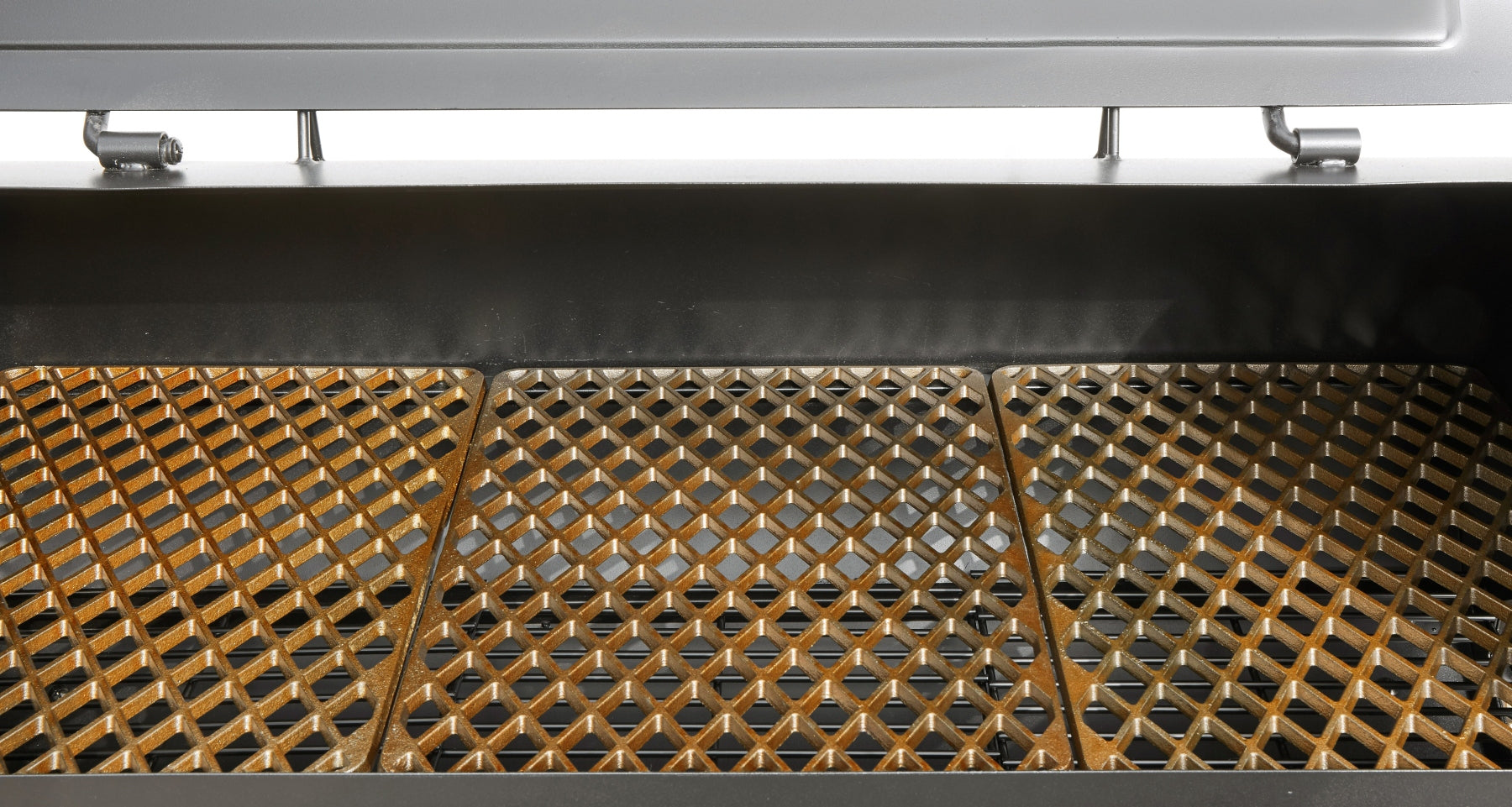 SOLID CHARCOAL GRILL EL FUEGO BUFFALO CAST IRON GRATE 118x30cm 58KG SMOKER Grill height 132 cm