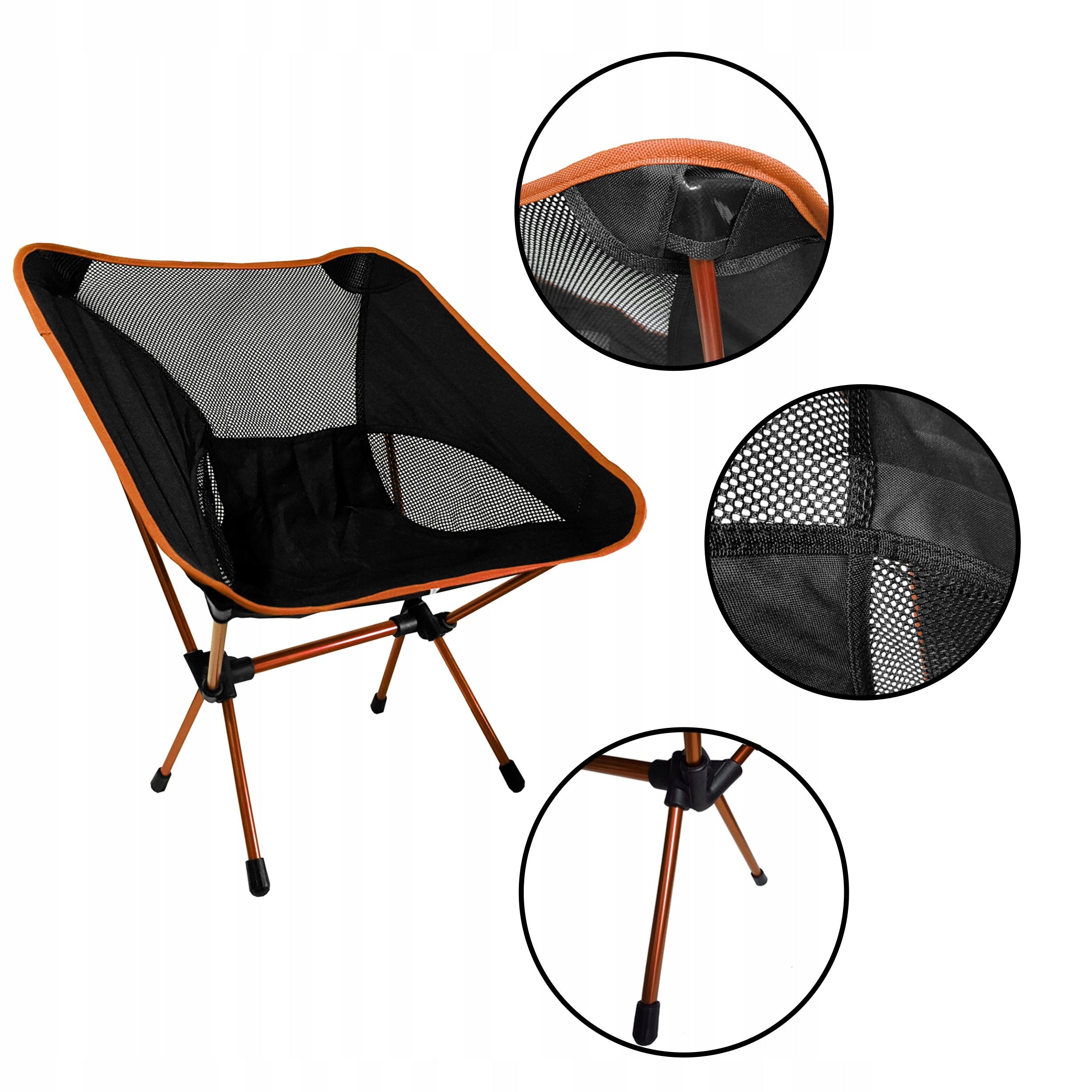 SOLID FISHING CHAIR, tourist chair for fishing, FOLDABLE, LIGHTWEIGHT Model Krzesło wędkarskie SKŁADANE LEKKIE
