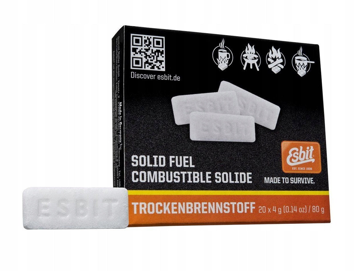 SOLID FUEL FOR COOKERS ESBIT SOLID FUEL 20 x 4g