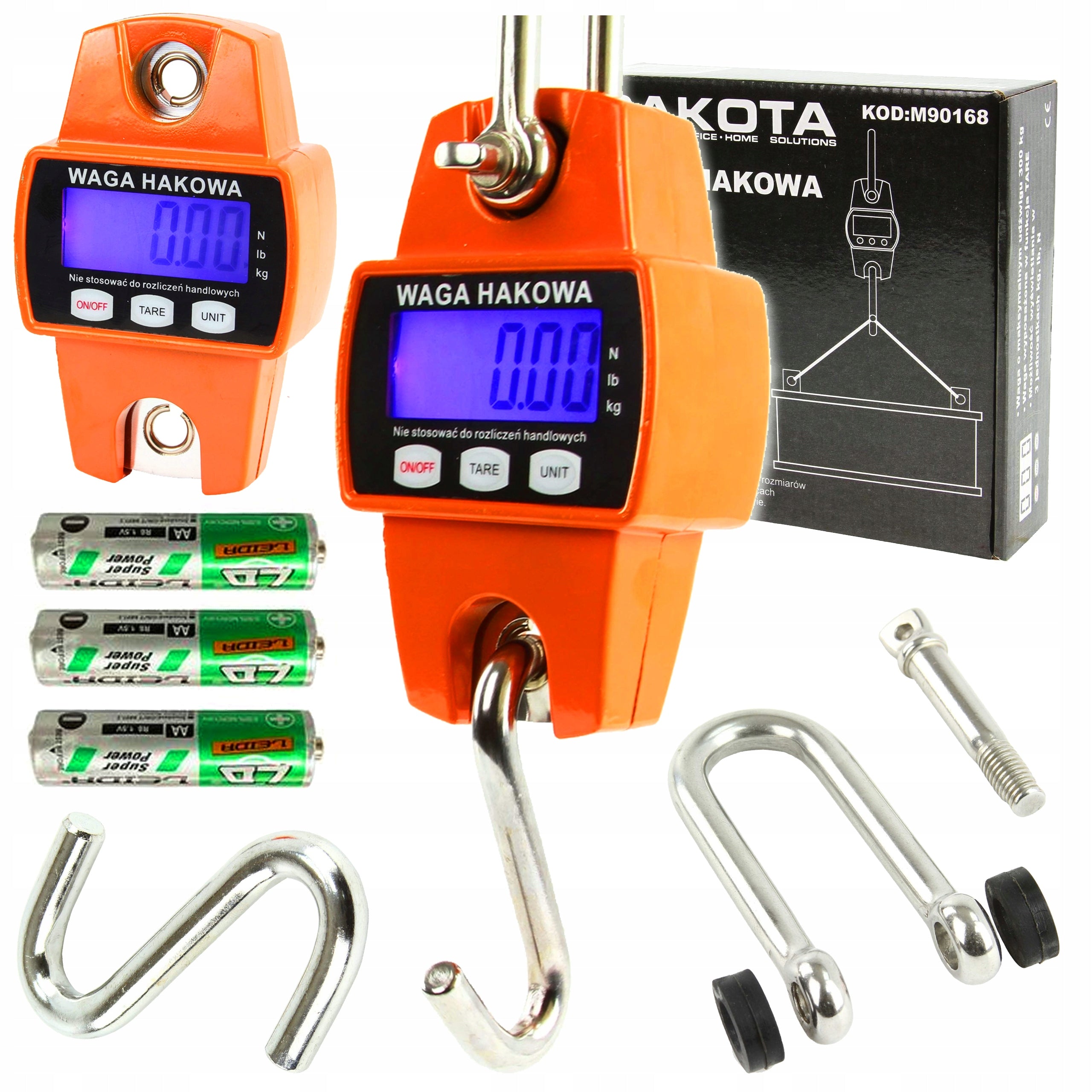 SOLID HANGING HOOK SCALE 300KG