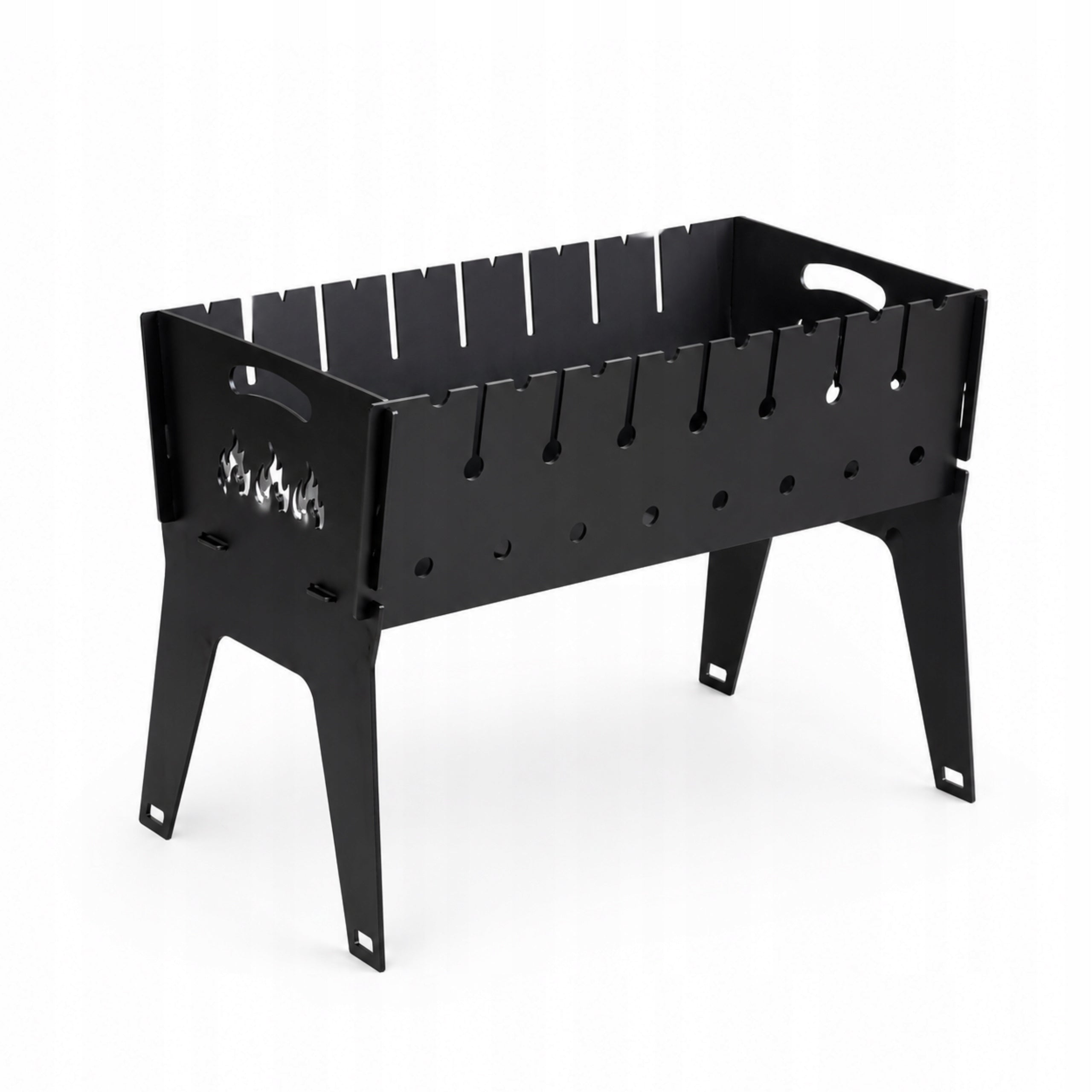 SOLID MANGAL GRILL LIST FOR 8 SKEWERS FOLDING CARBON METAL 3MM L83