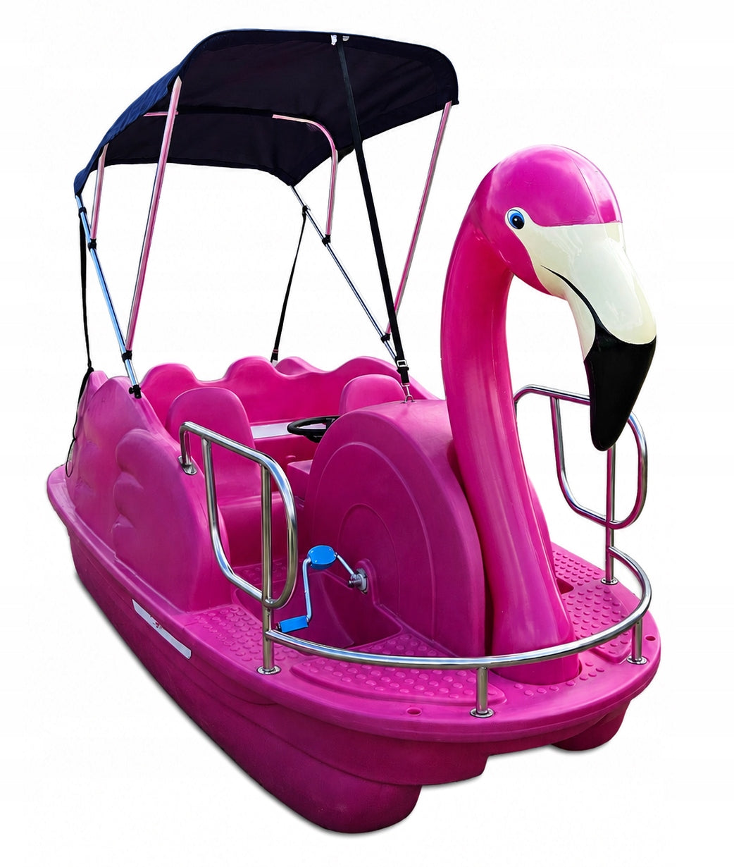 SOLID WATER BIKE FOR 4 PEOPLE WITH VISOR FOR FLAMINGO RENTAL