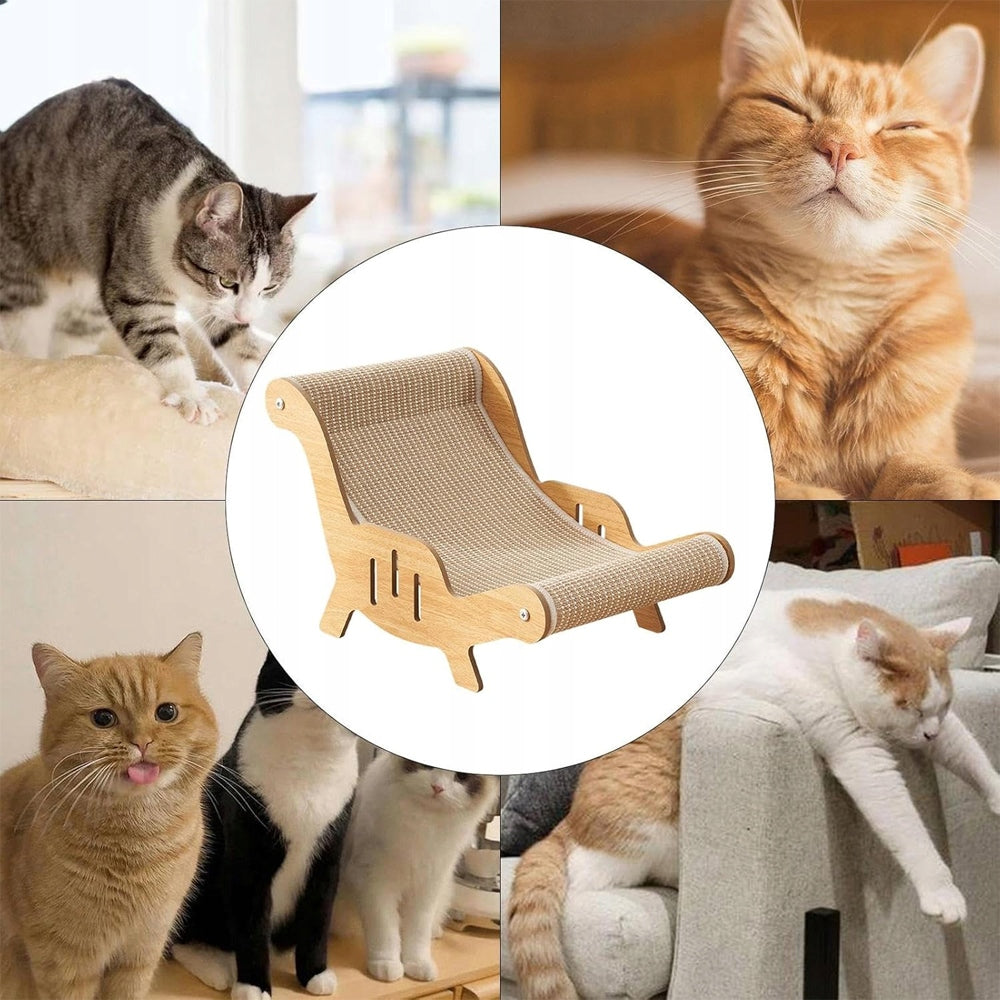 SOLID WOODEN SCRATCHING CHAIR WITH SISAL ROPE FOR BEDROOM Product weight with unit packaging 1.5 kg