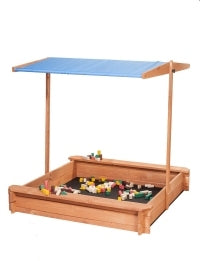 SOLID wooden sandbox IMPREGNATED VISOR BOTTOM for children's gift Kind wooden