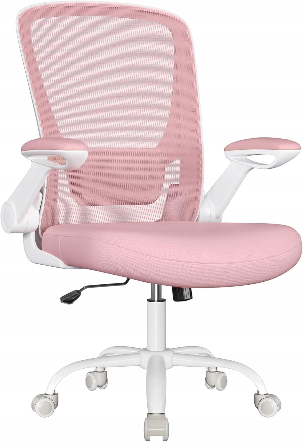 SONGMICS Ergonomic fabric office chair, 53 cm wide seat