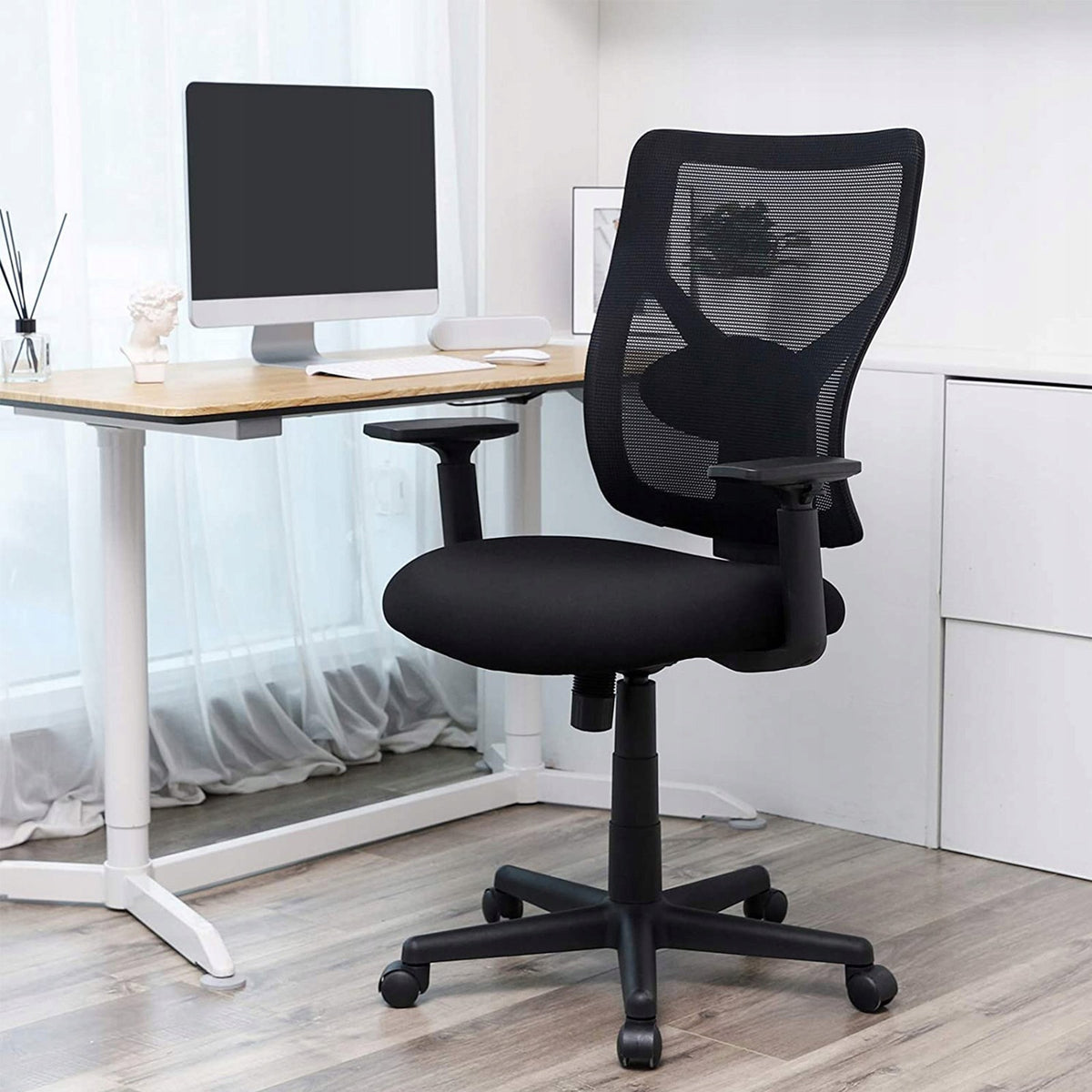 SONGMICS OFFICE CHAIR SWIVEL ERGONOMIC MESH 120KG BLACK Brand Songmics