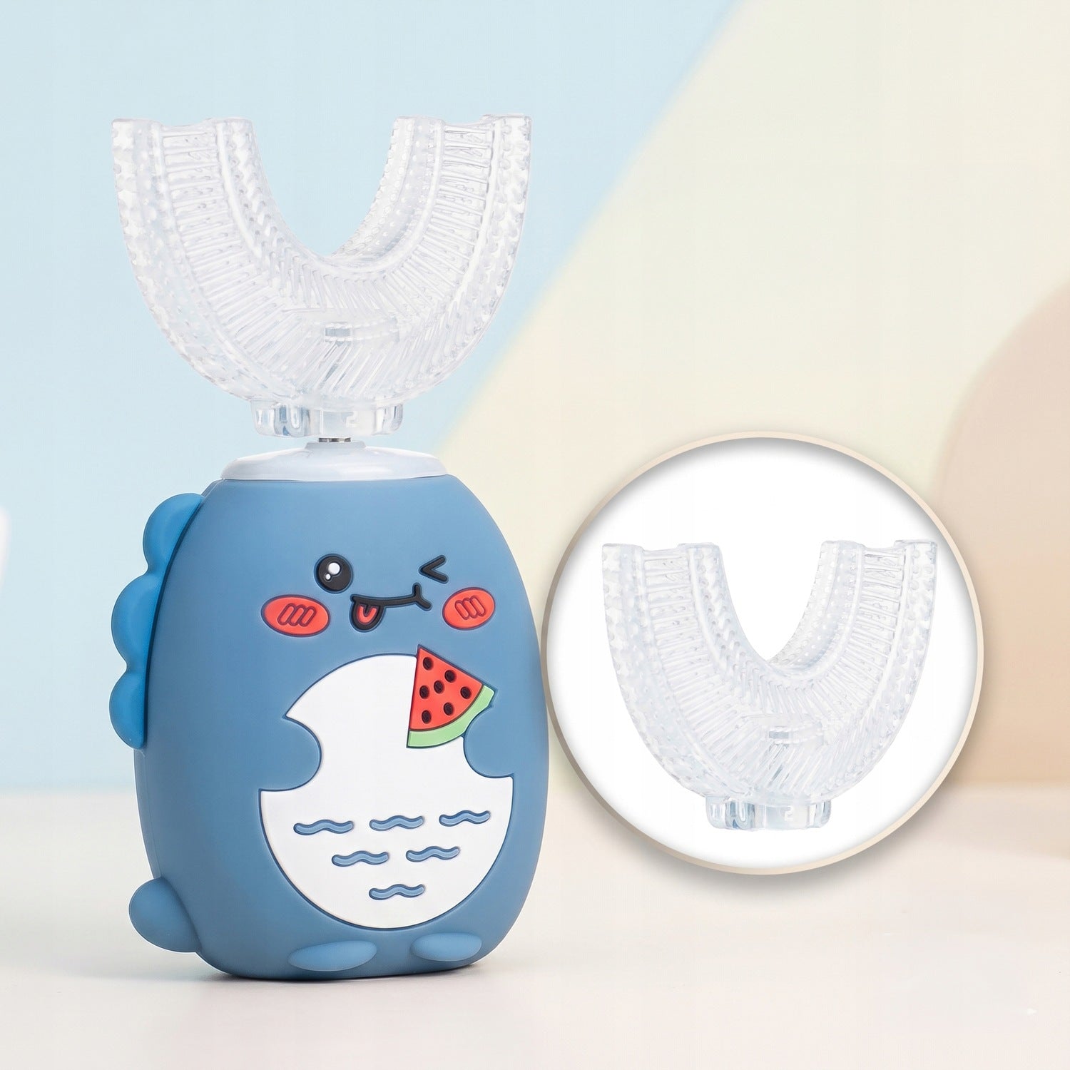 SONIC TOOTHBRUSH 360 for children TO LEARN TO BRUSH THEIR TEETH 2in1 BLUE Medical device no