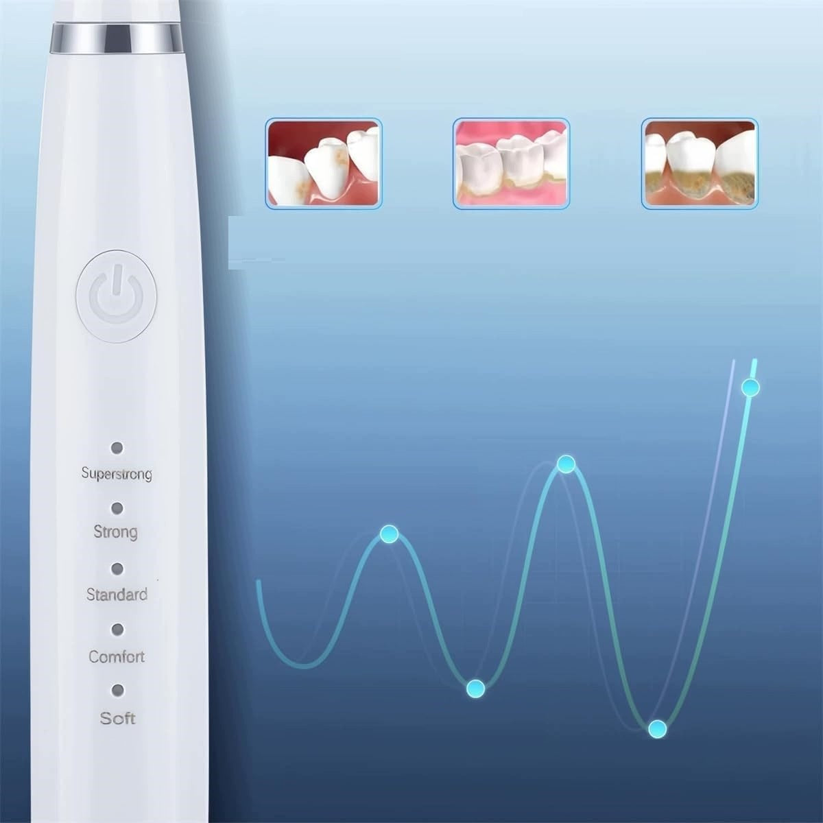 SONIC TOOTHBRUSH Dental Scaler Set Black Manufacturer code 27E01000132