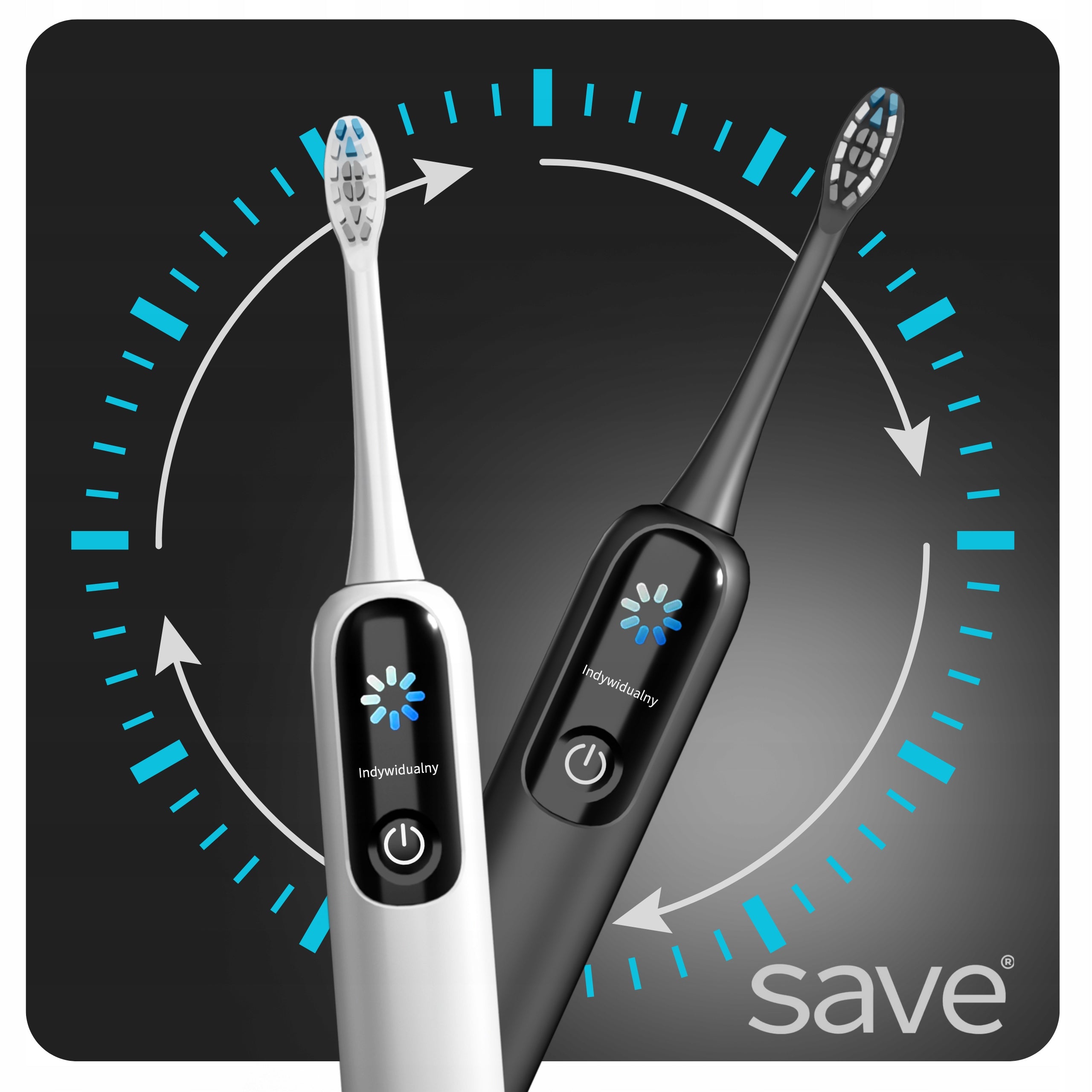 SONIC TOOTHBRUSH ELECTRIC 120tys CASE BASE CAPS SET Packaging status original