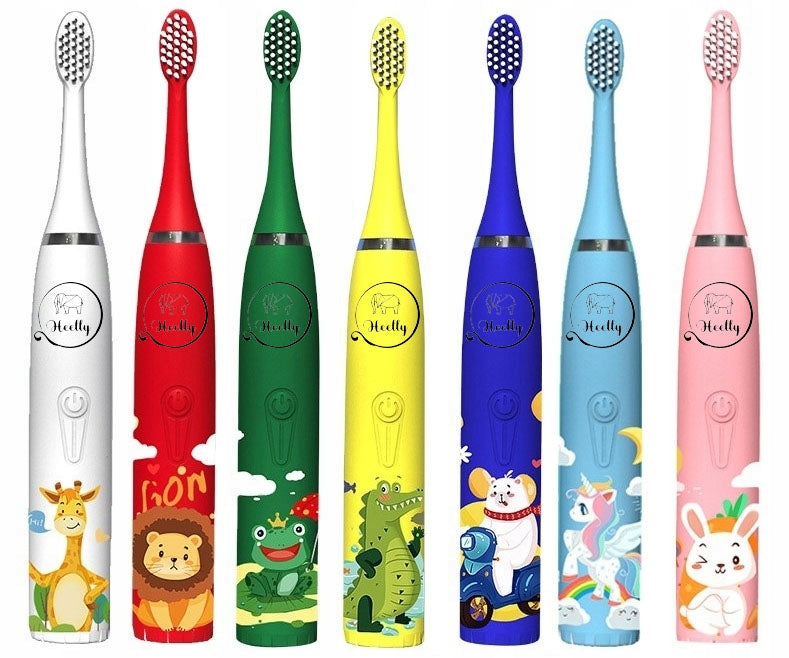 SONIC TOOTHBRUSH FOR CHILDREN ELECTRIC TOOTHBRUSH TEDDY BEARS HEELLY 8 HEADS Manufacturer code Szczoteczka dla dzieci miś 8