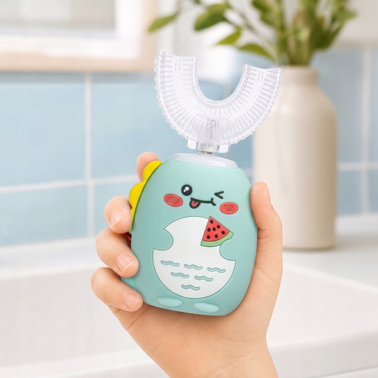 SONIC TOOTHBRUSH FOR CHILDREN TO LEARN TO BRUSH THEIR TEETH Brush 360 2in1 Medical device no