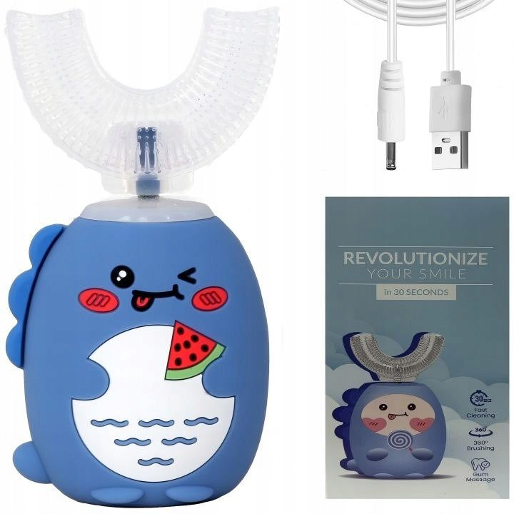 SONIC TOOTHBRUSH FOR CHILDREN TO LEARN TO BRUSH THEIR TEETH Brush 360 2in1 SKY