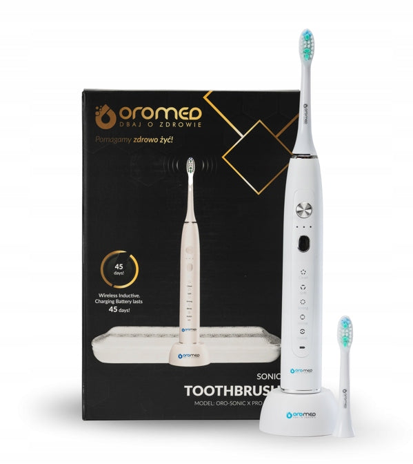 SONIC TOOTHBRUSH OROMED SONIC X PRO white 5TR +ETUI Brand Oromed