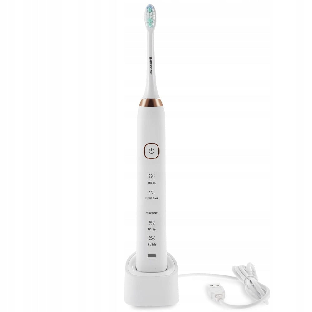 SONIC TOOTHBRUSH SARMOCARE S100 42000 MOVEMENTS/MINUTE 5 MODES WHITE Manufacturer code S100