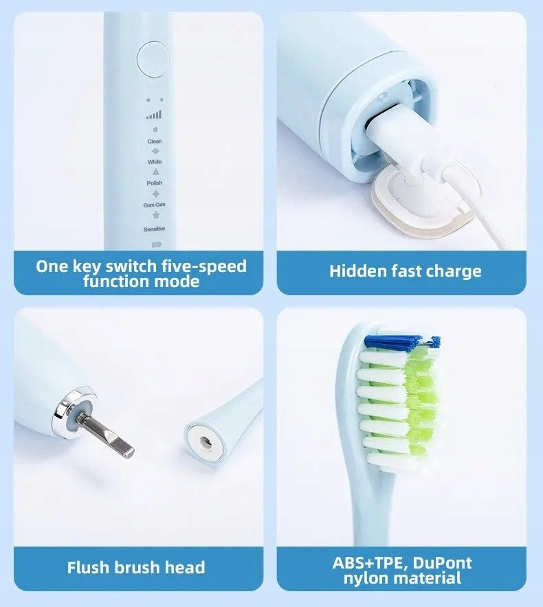 SONIC TOOTHBRUSH TIMER 4 TIPS Batteries included yes