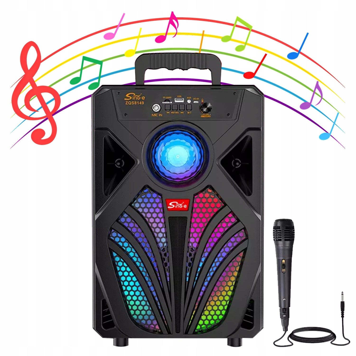 SOUND KARAOKE LARGE WIRELESS SPEAKER BOOMBOX MOBILE SYSTEM Packaging status original