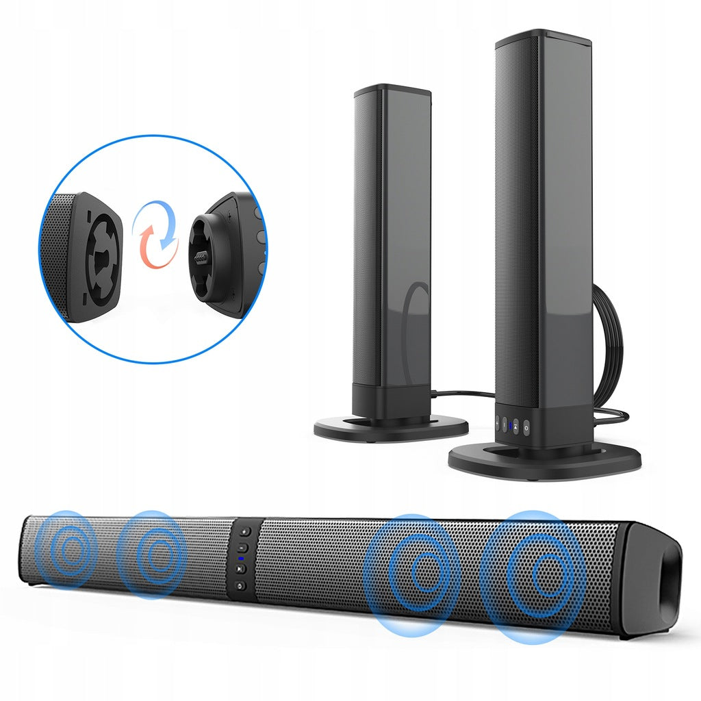 SOUNDBAR BLUETOOTH SPEAKER USB TV can be divided 2 standing speakers